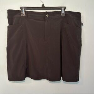 L.L. Bean Black Mini Skort Size 18 Reg